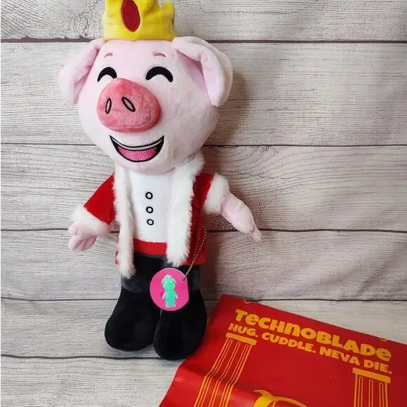 Technoblade Standing Pig With Crown 15 Inch Plushie Youtooz Collectibles - Picture 1 of 10